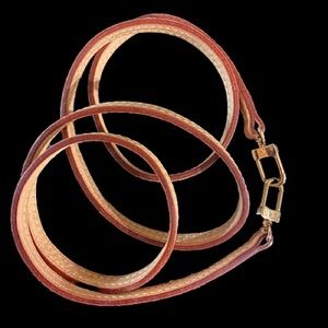 Authentic Louis Vuitton Vachetta Cross-Body Leather Strap 47” long.